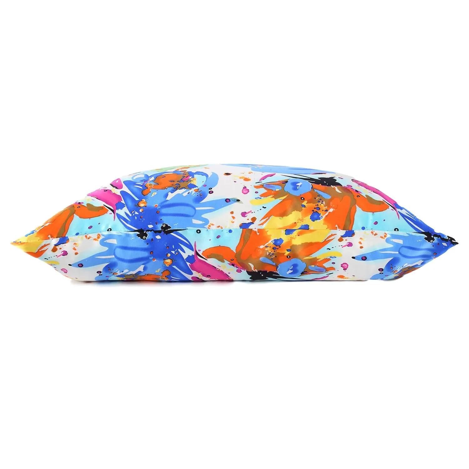 100% Silk Pillowcase Blue Color Floral Print PC26