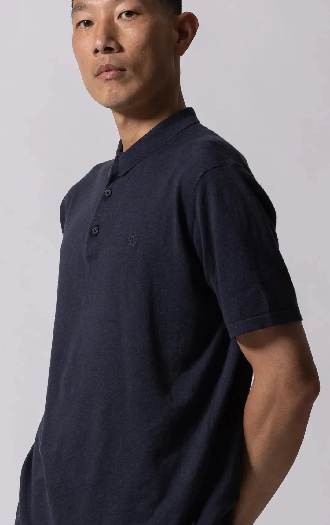 14GG COTTON LINEN POLO