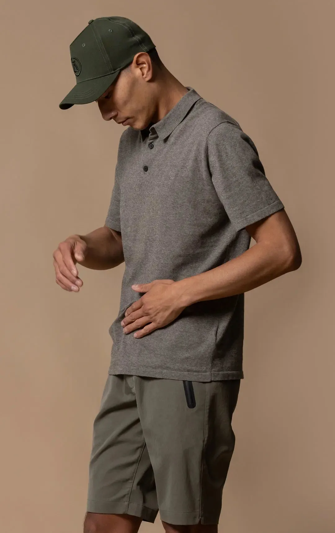 14GG COTTON LINEN POLO