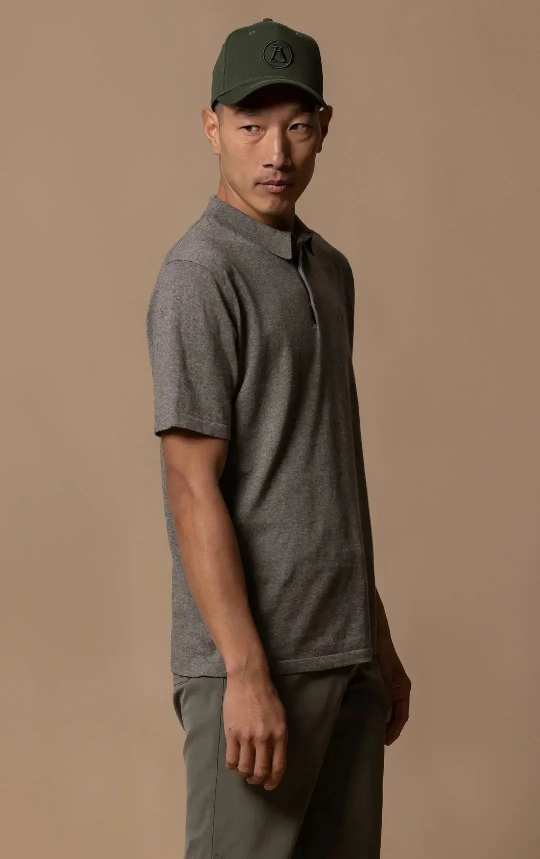 14GG COTTON LINEN POLO