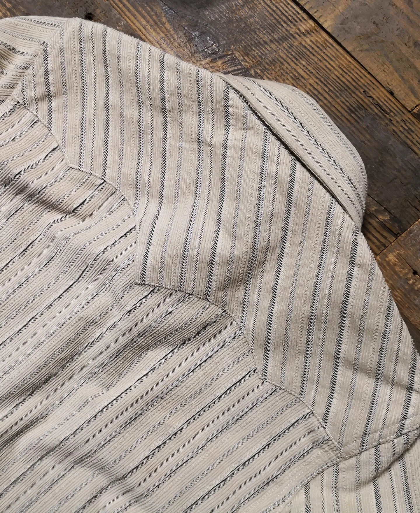 1950s 8 oz Striped Corduroy Western Shirt