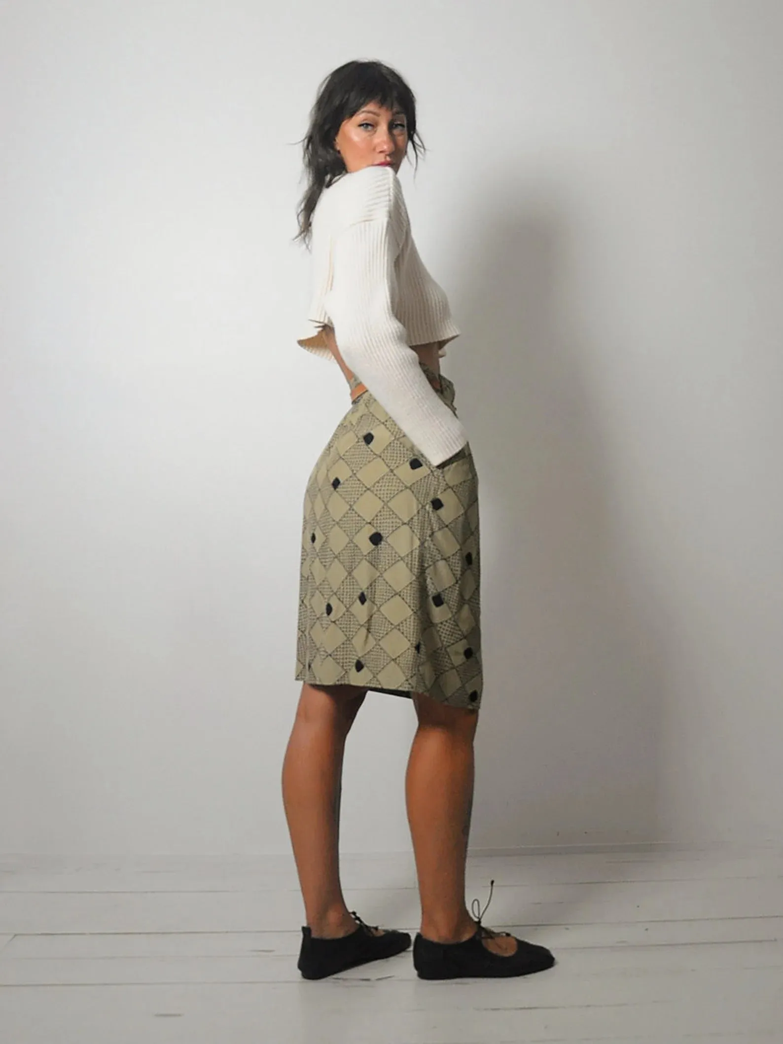 1980's Christian Dior Pocket Skirt