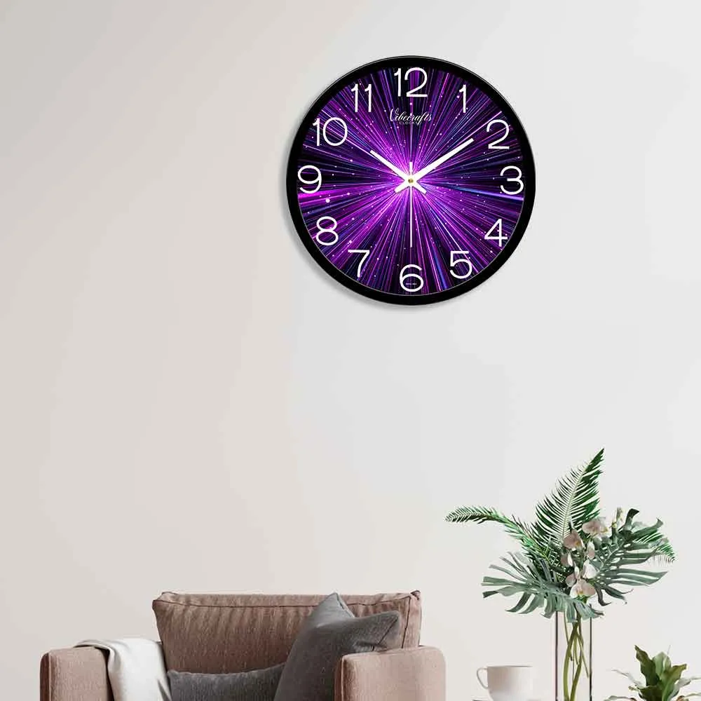 3D Colorful Lights Designer Wall Clock