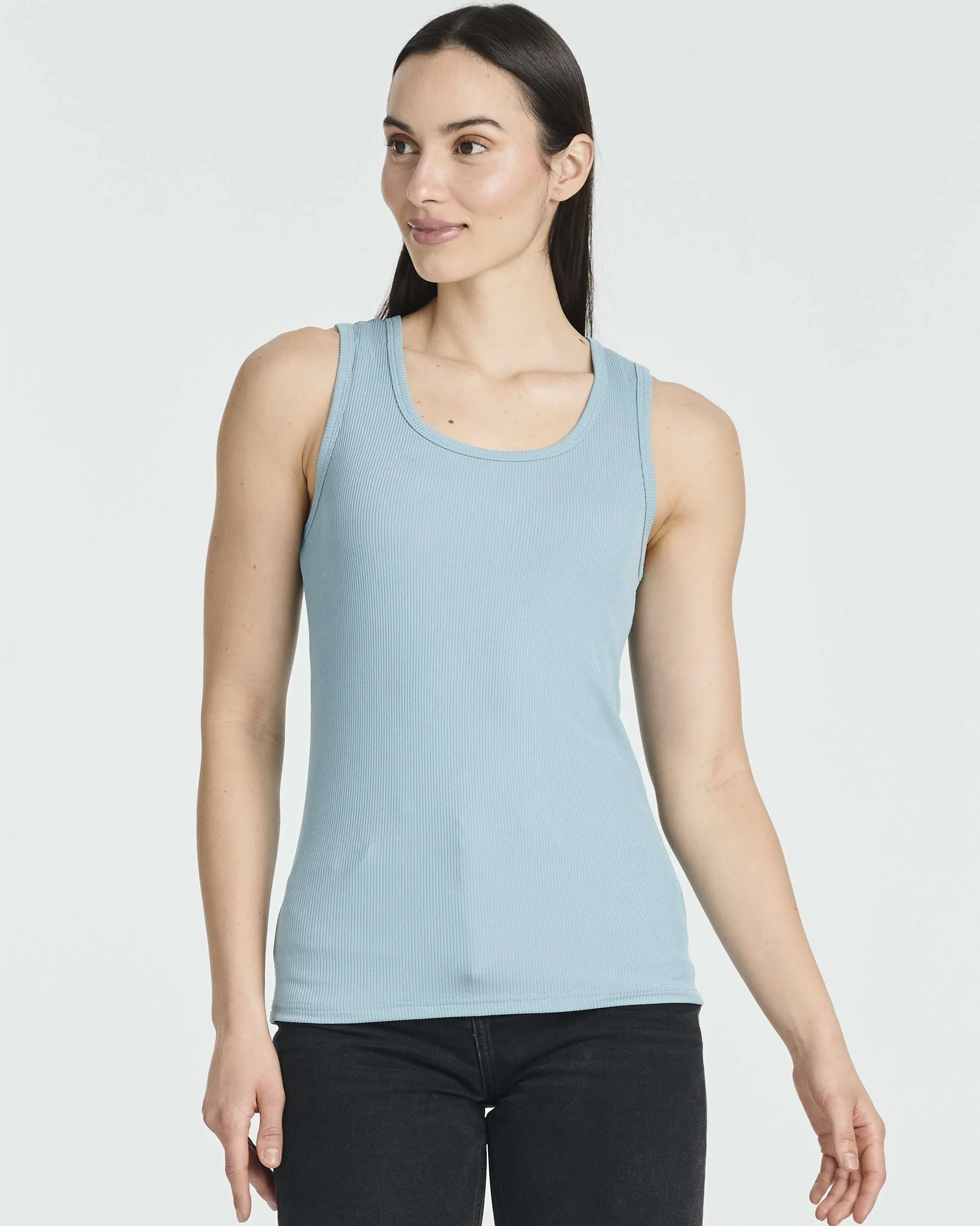 5 Pack: Women's Ribbed Sleeveless Tank Top