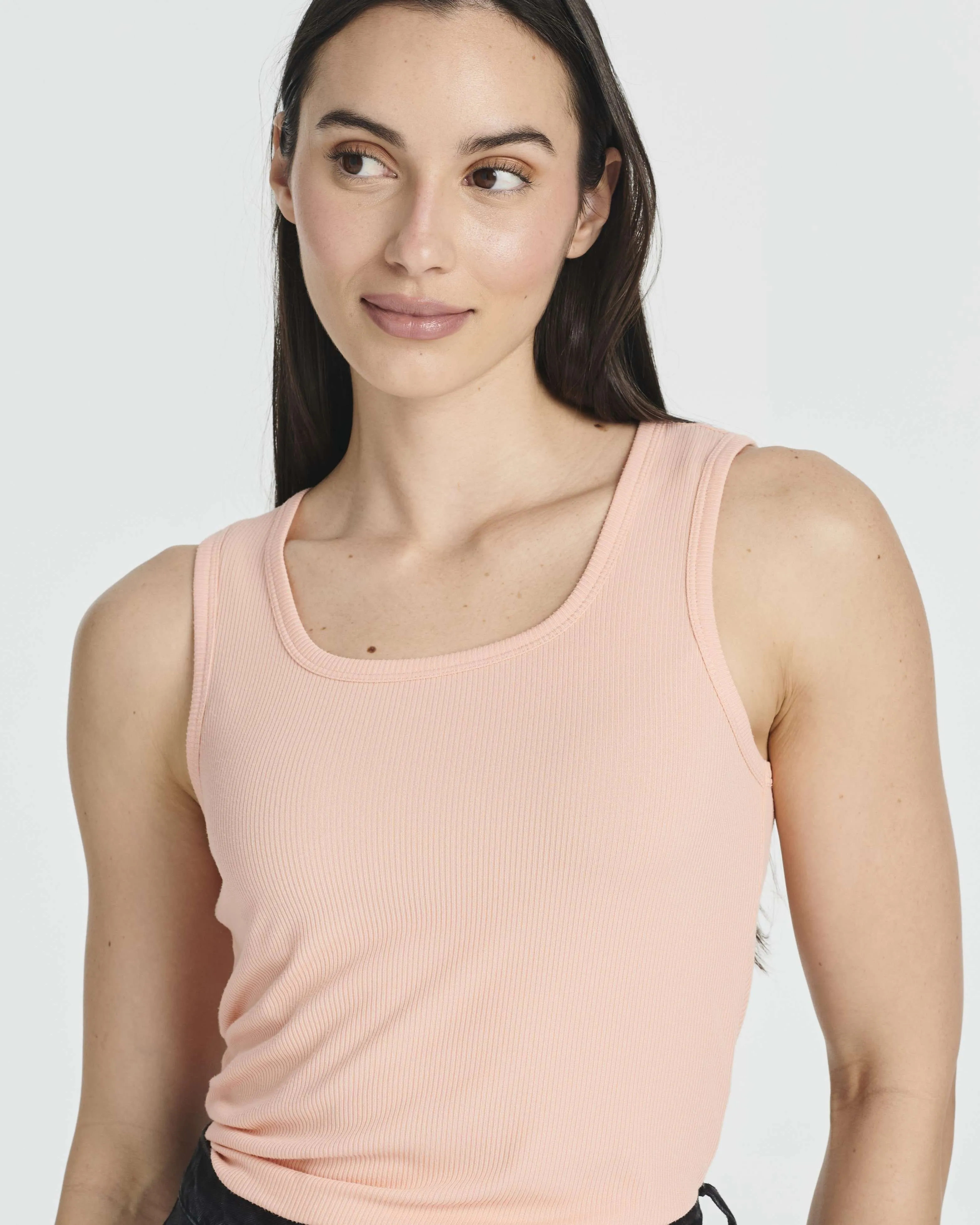 5 Pack: Women's Ribbed Sleeveless Tank Top