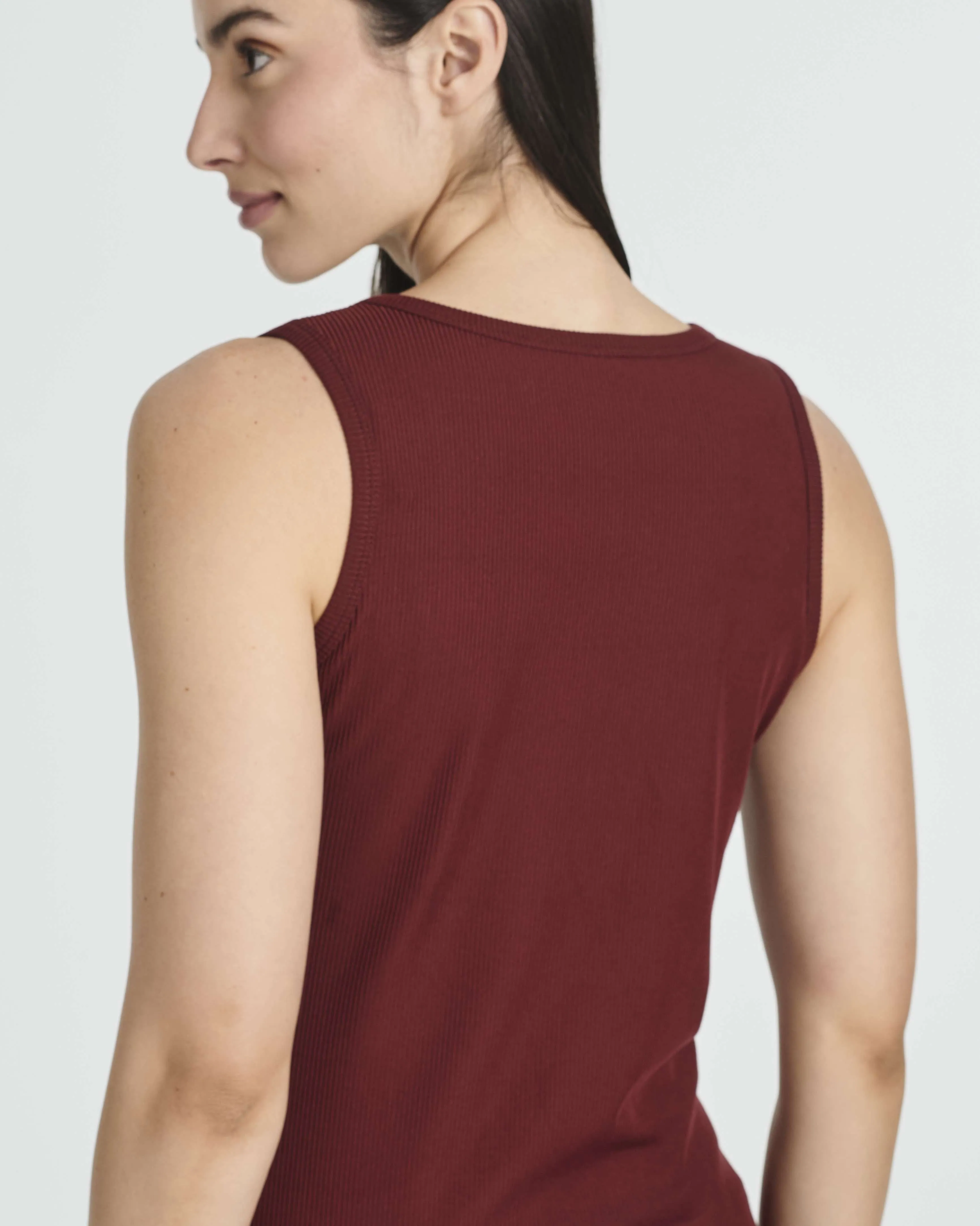 5 Pack: Women's Ribbed Sleeveless Tank Top