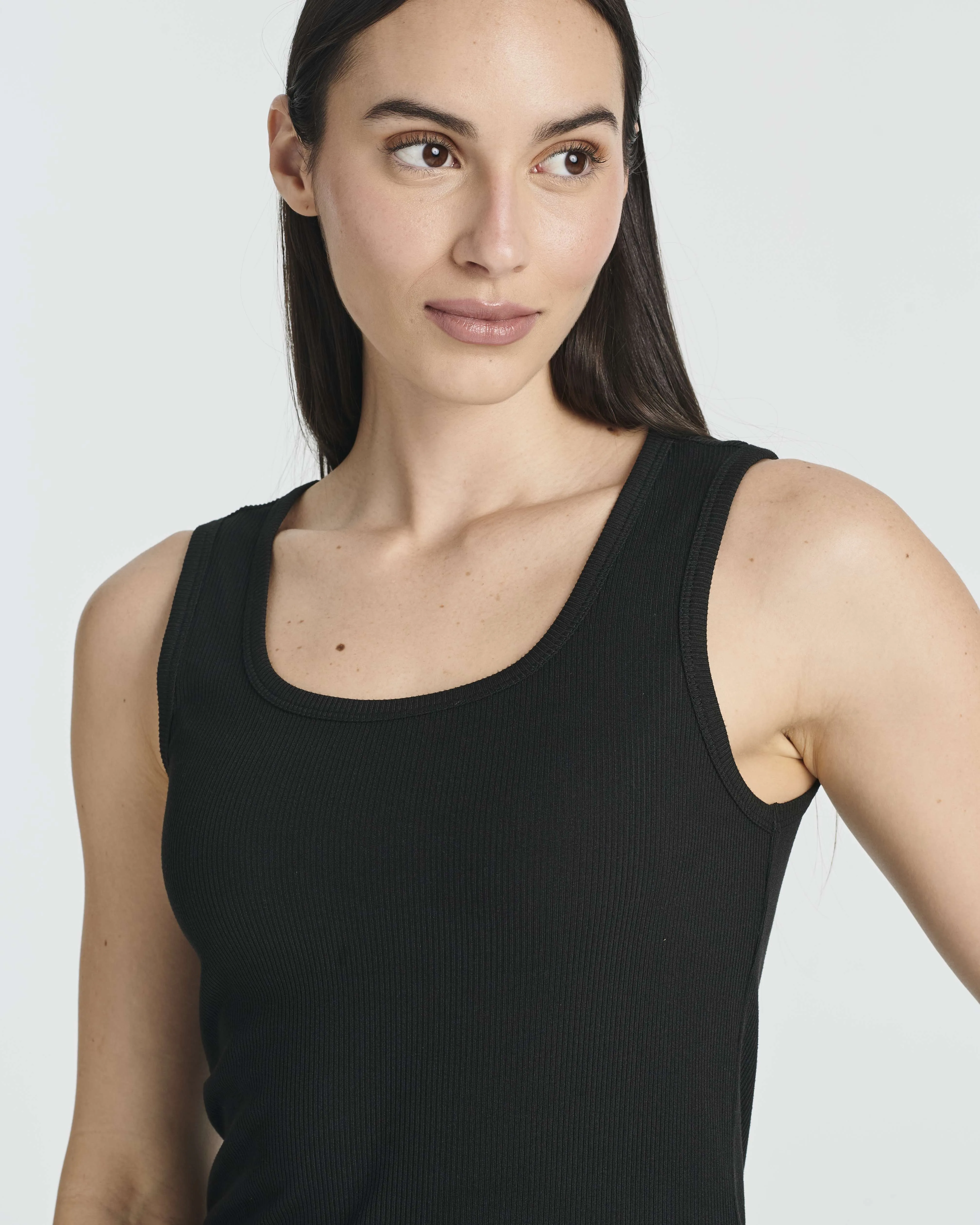 5 Pack: Women's Ribbed Sleeveless Tank Top