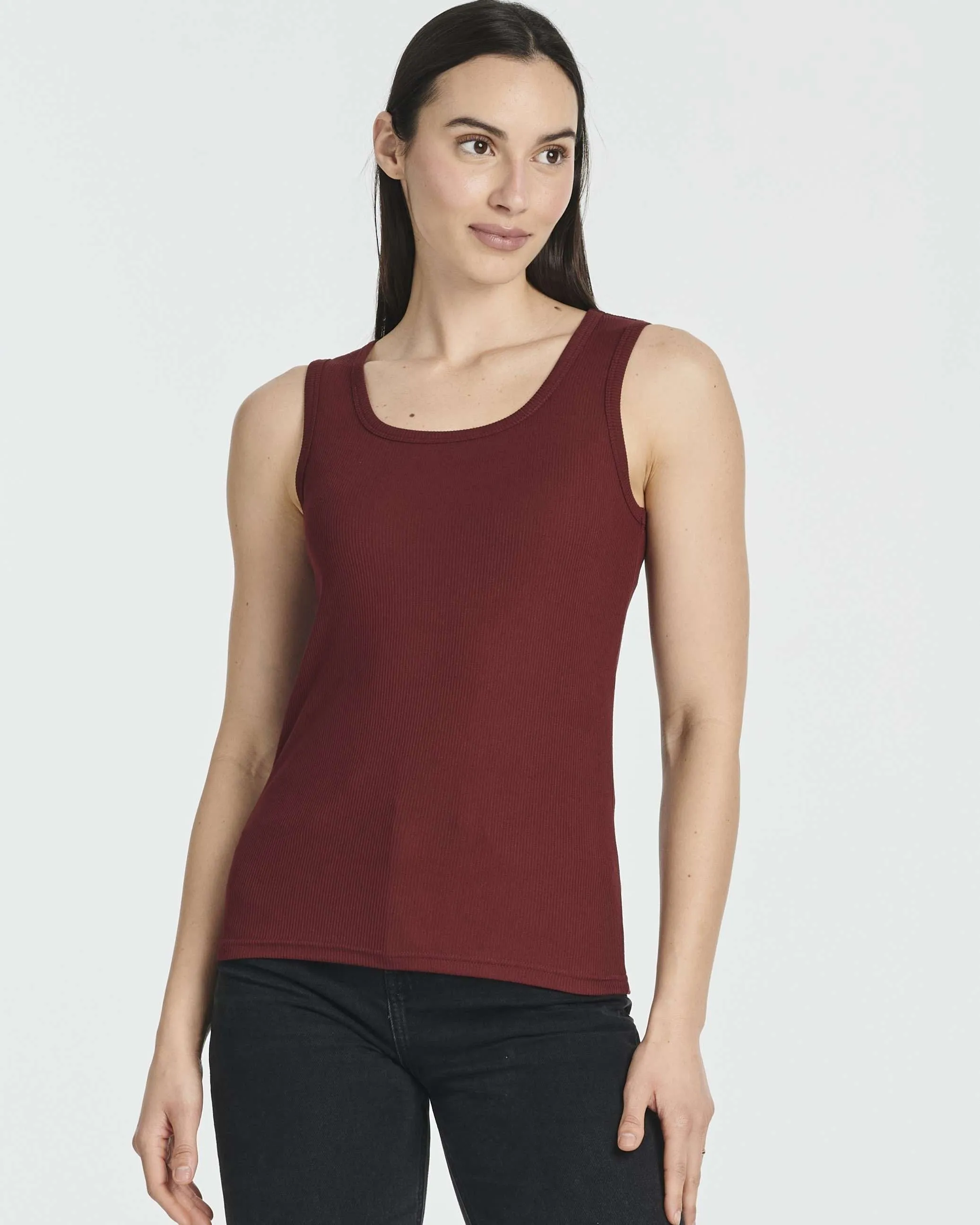 5 Pack: Women's Ribbed Sleeveless Tank Top