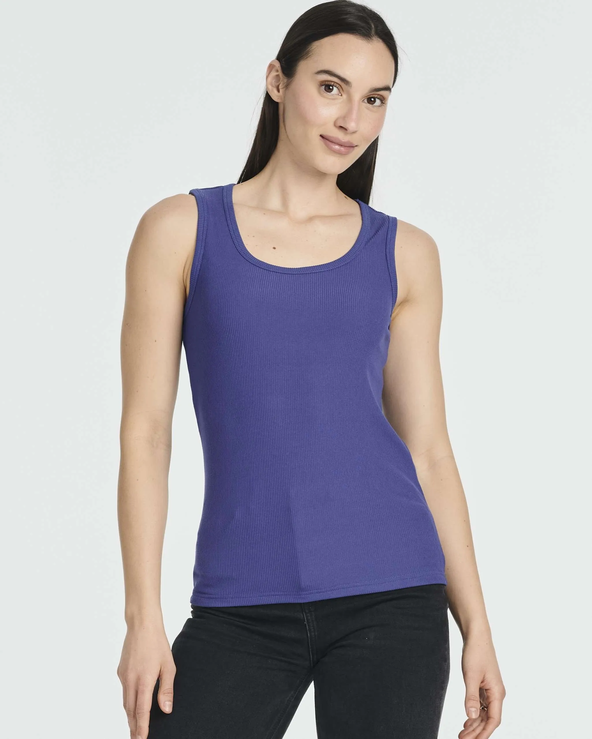 5 Pack: Women's Ribbed Sleeveless Tank Top