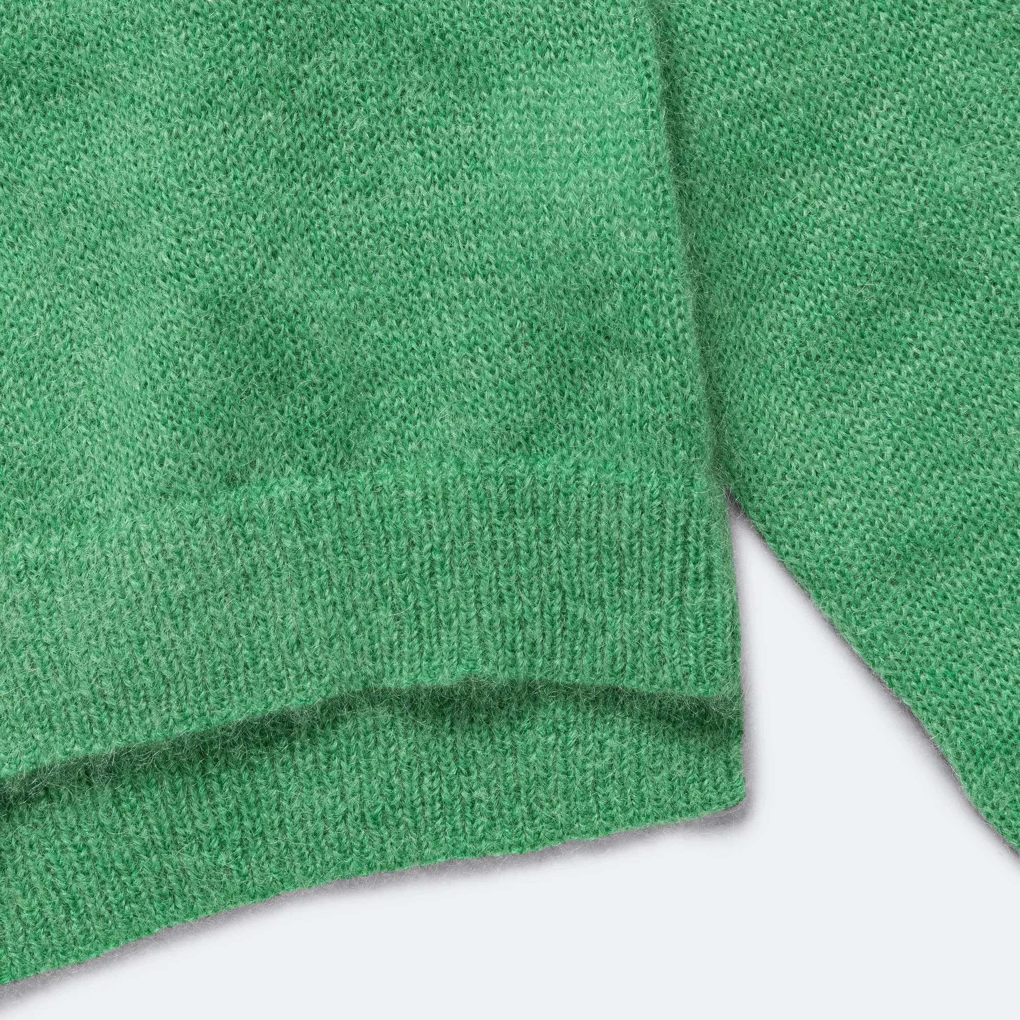 70s Cardigan - Green Mohair