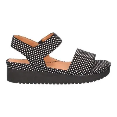 Abrilla-BLACK/WHITE POLKA DOT SUEDE | L'AMOUR DES PIEDS