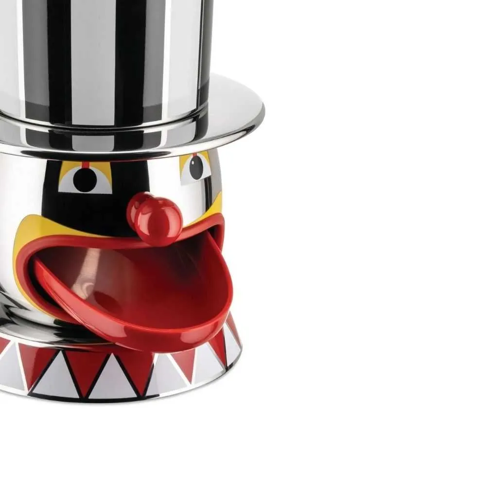 Alessi MW39 Circus Candyman candy dispenser with decoration