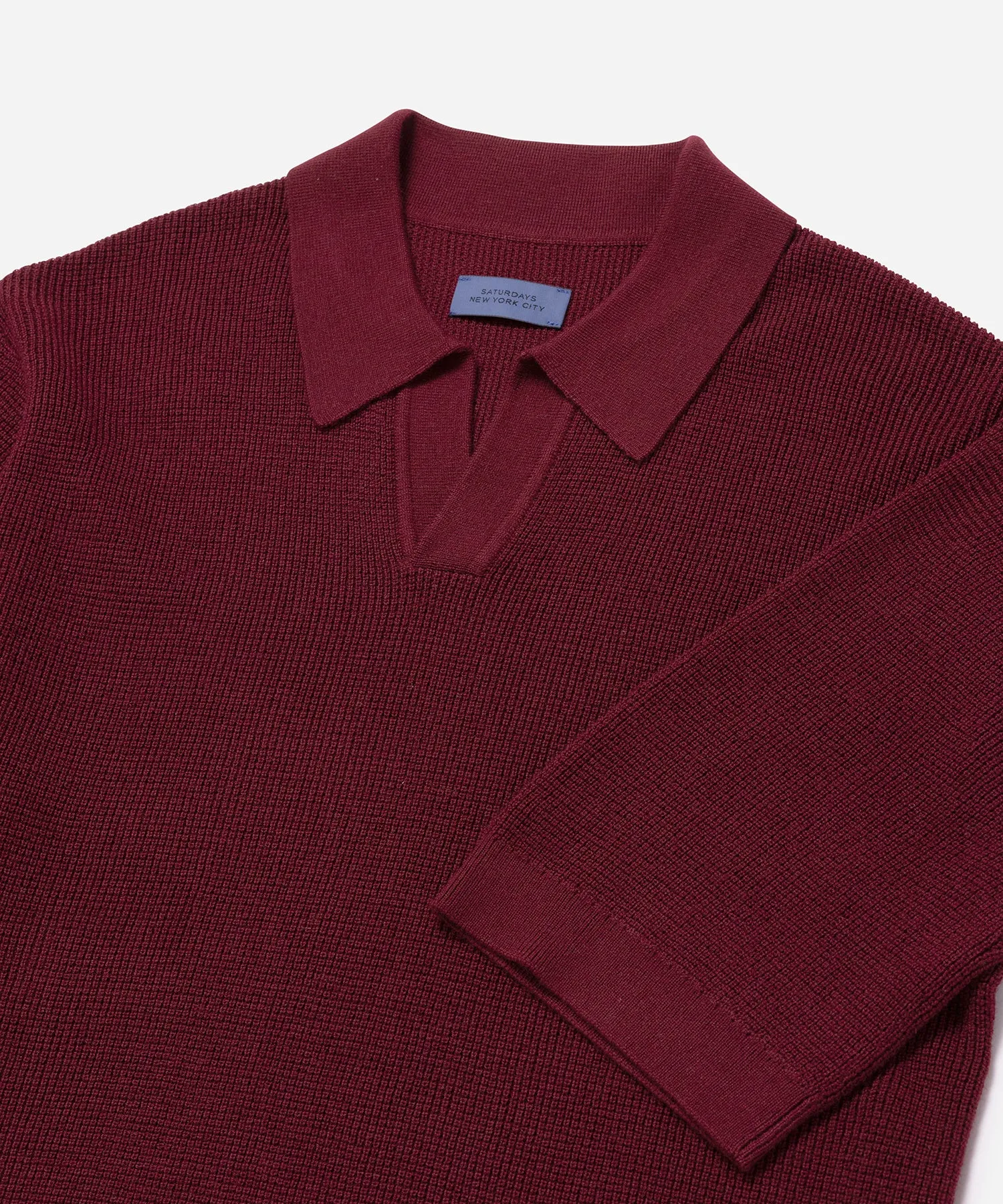 Alex Merino Wool Open Placket Polo