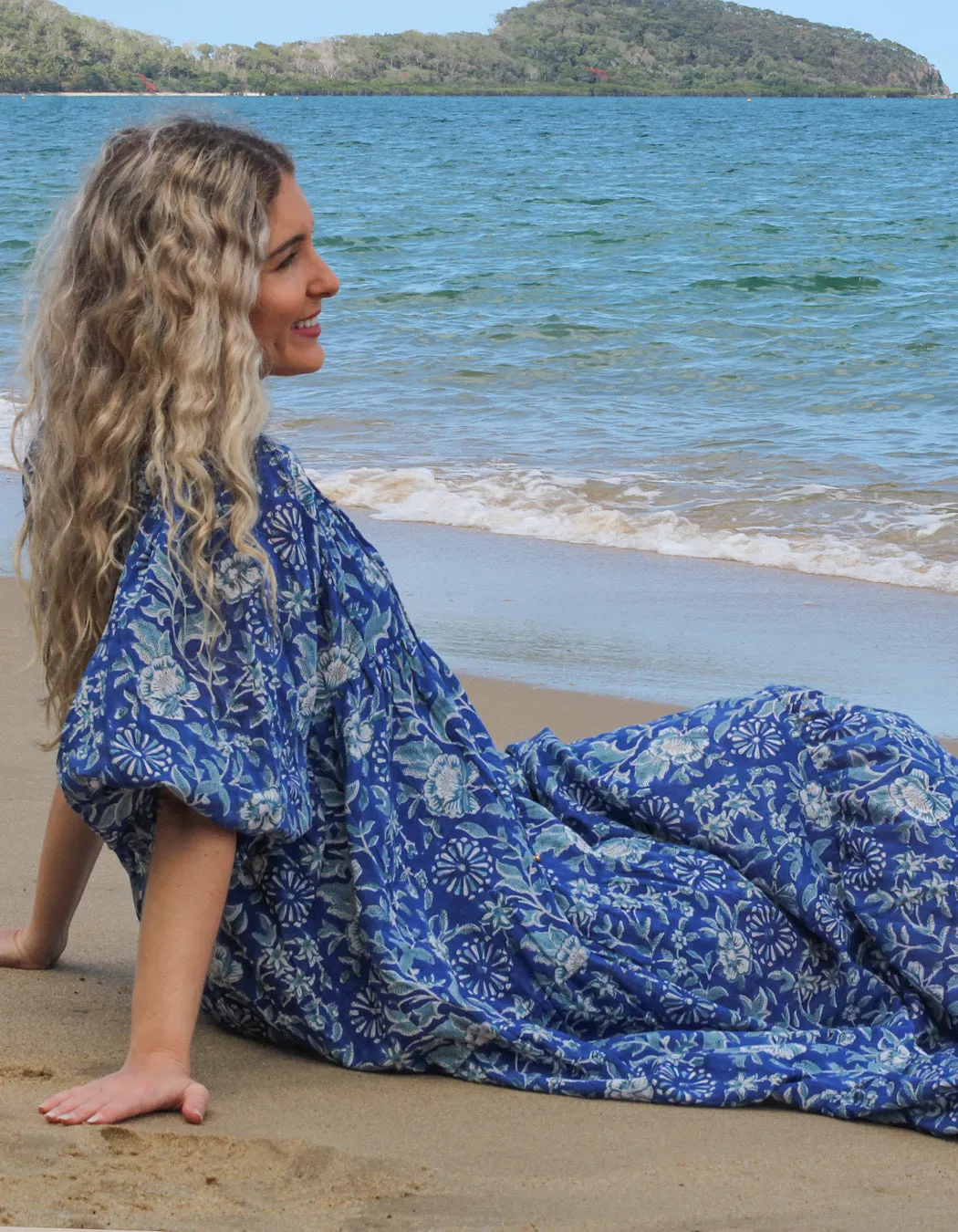 Aqua Indian Rose Neera Maxi