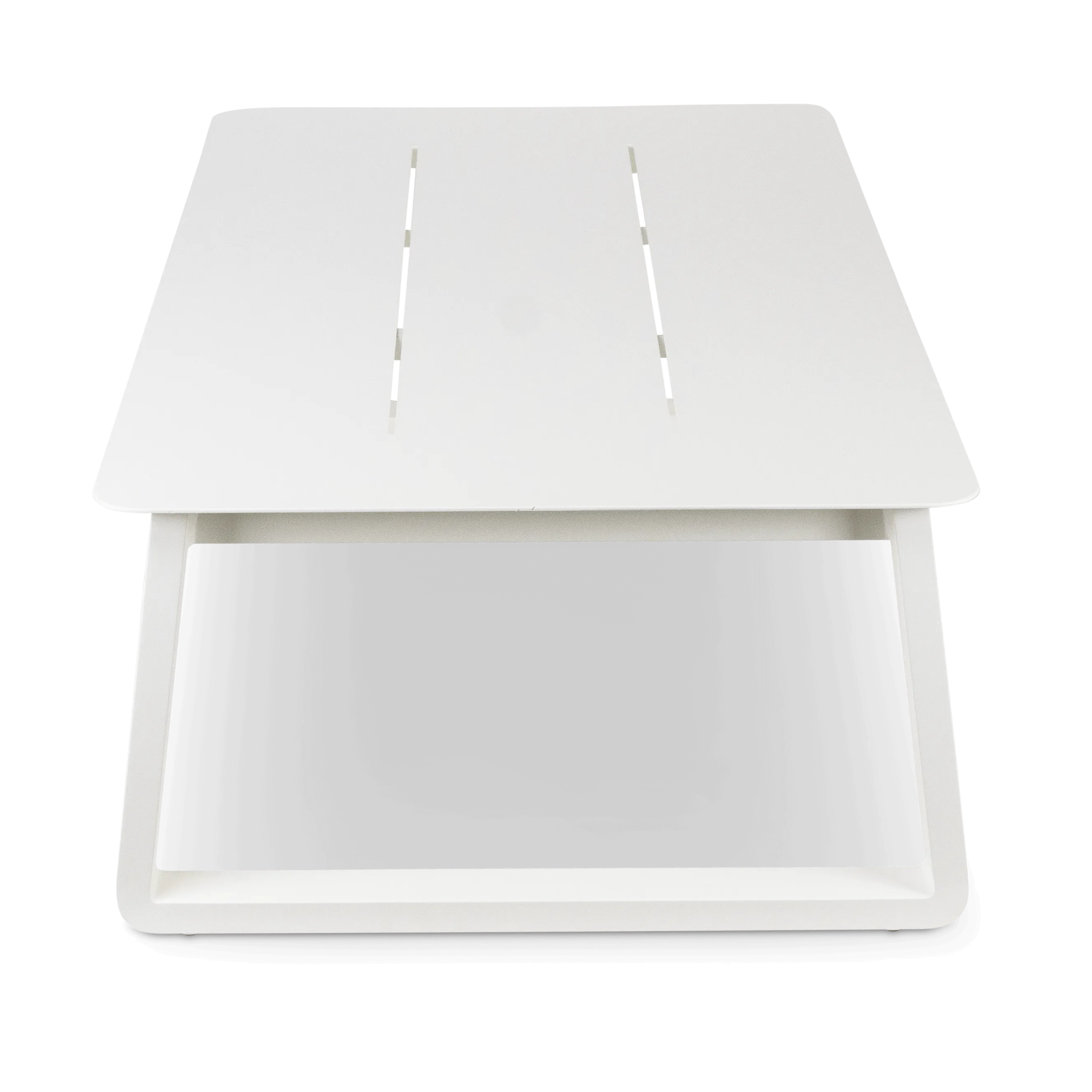 Aruba Coffee Table in Arctic White Aluminium Frame