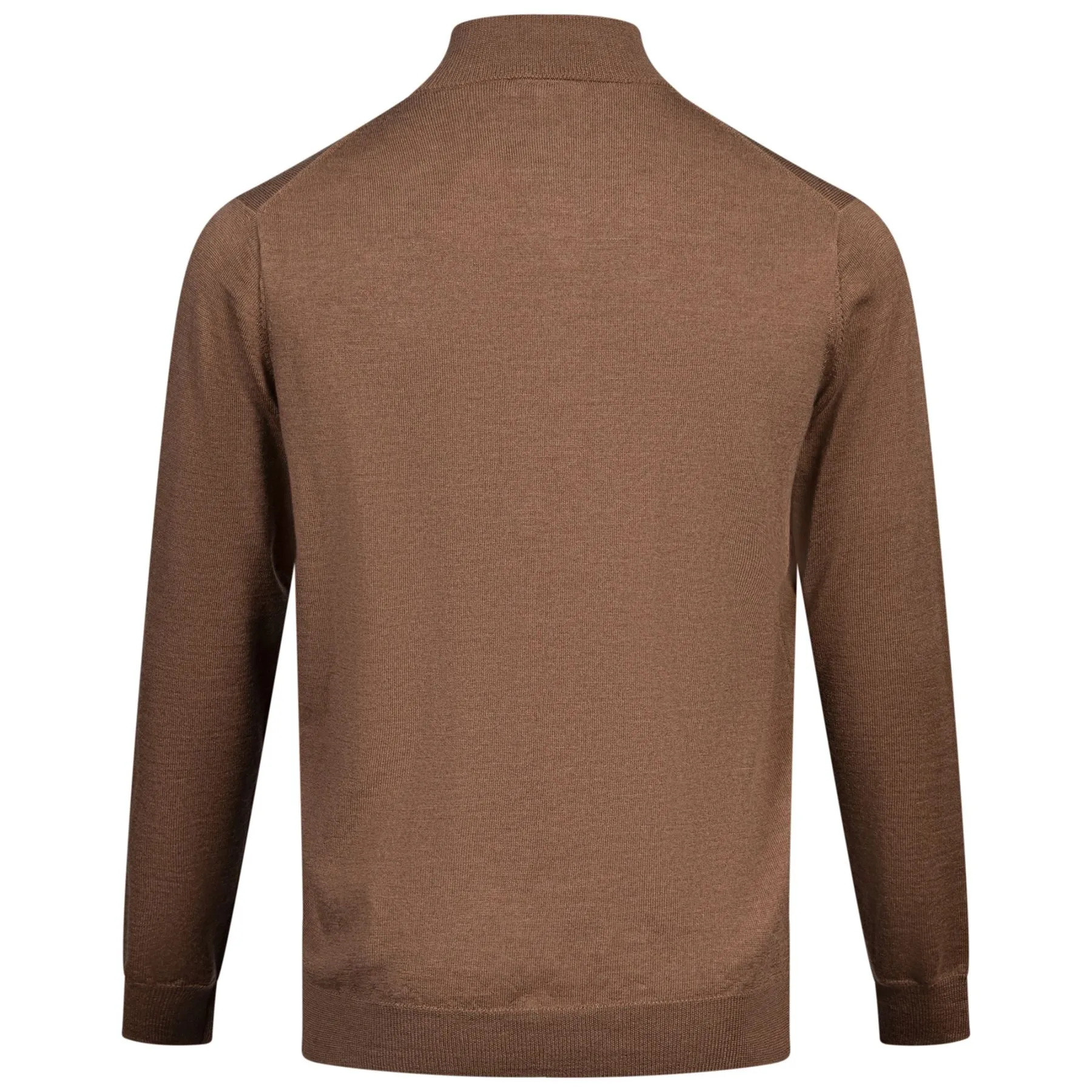 Autumn Crest Quarter Zip Knit British Tan - AW24