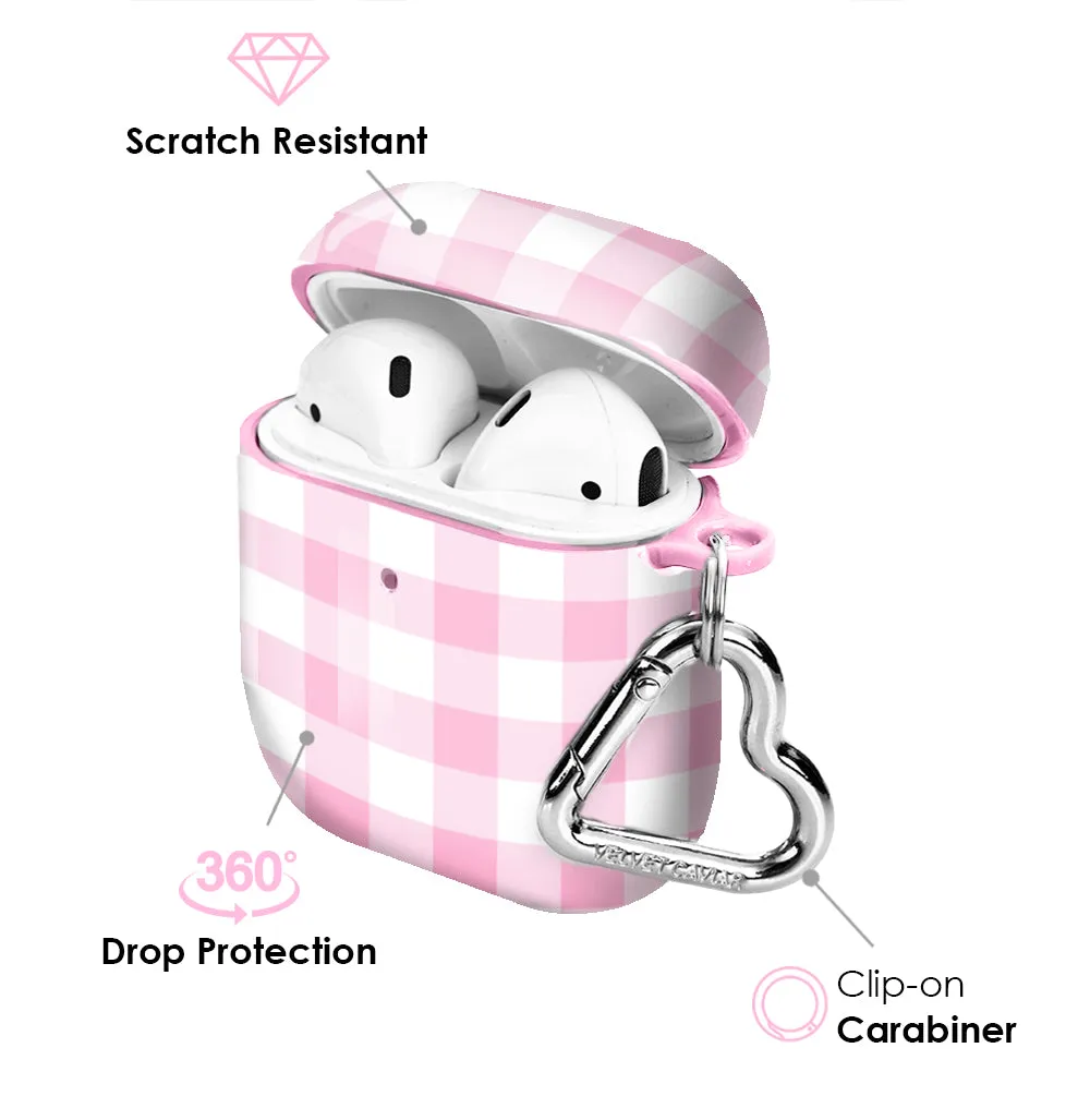 Baby Pink Gingham AirPod Case