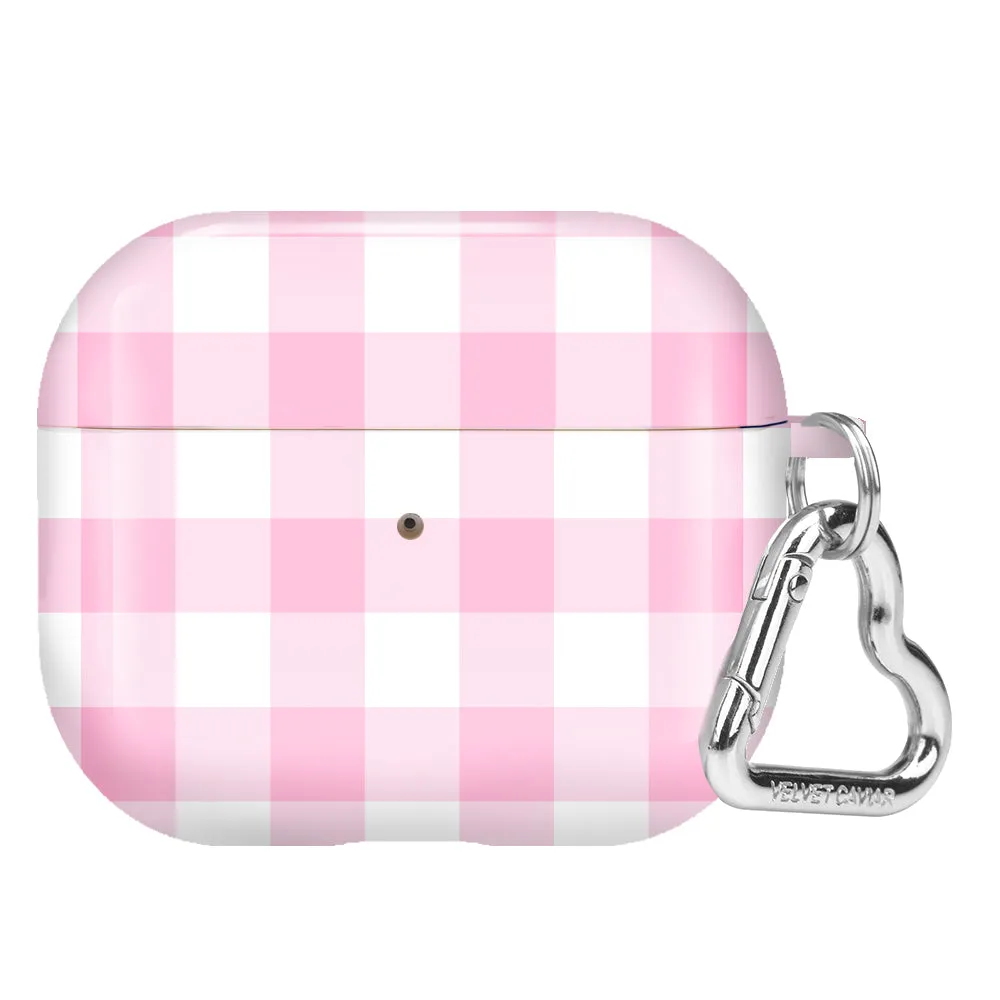 Baby Pink Gingham AirPod Case