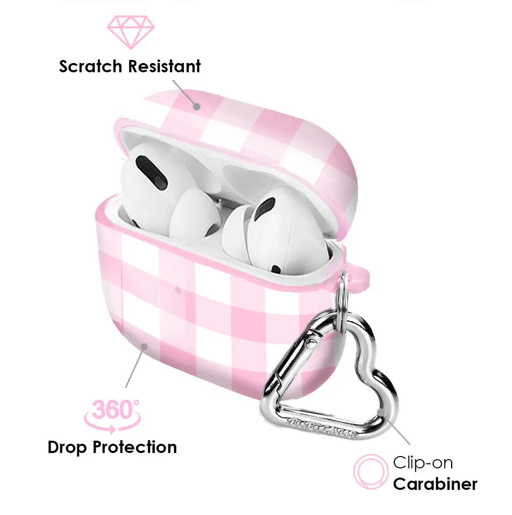 Baby Pink Gingham AirPod Case