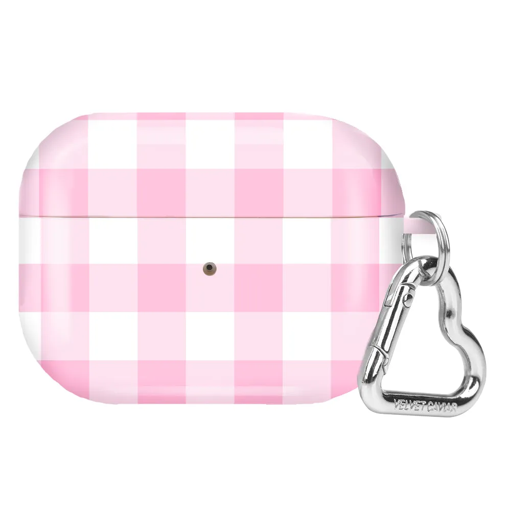 Baby Pink Gingham AirPod Case