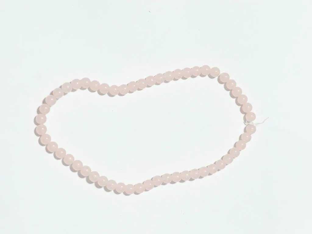 Baby Pink Transparent Circular Plastic Beads - 8 mm