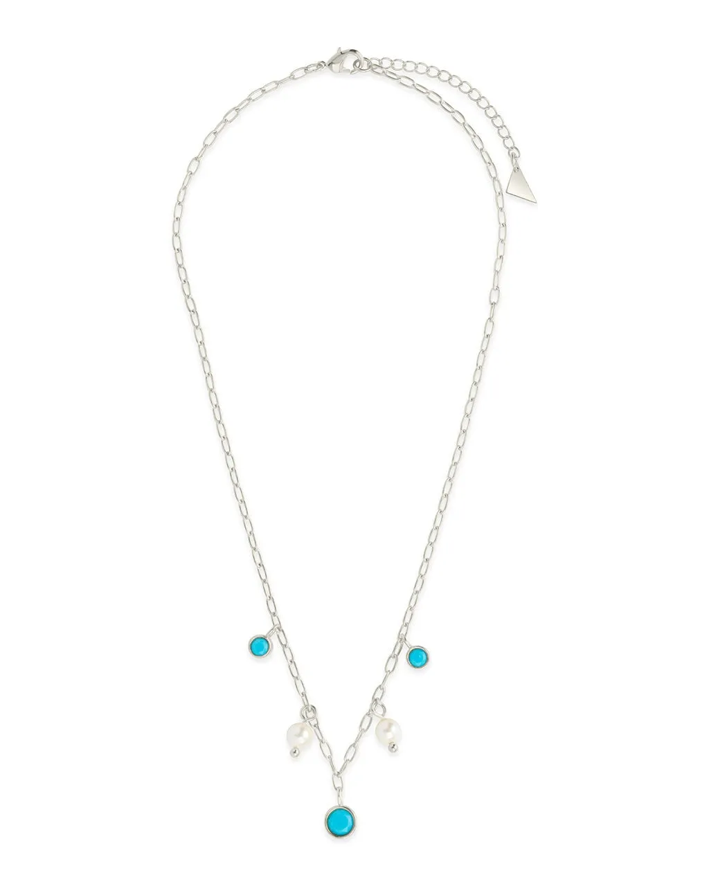 Bali Charm & Pearl Chain Necklace