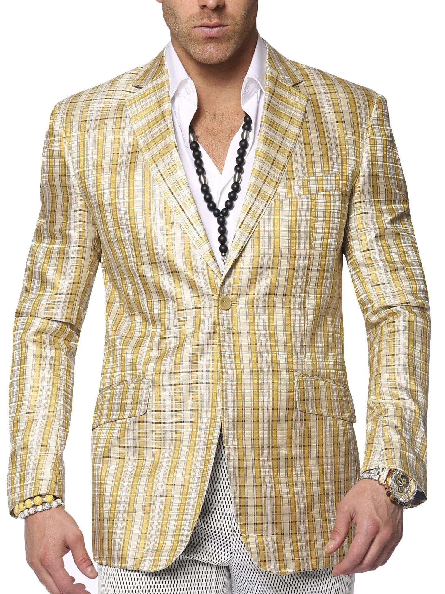 Big and Tall Blazer for men, Mens sport coat, Linea Beige