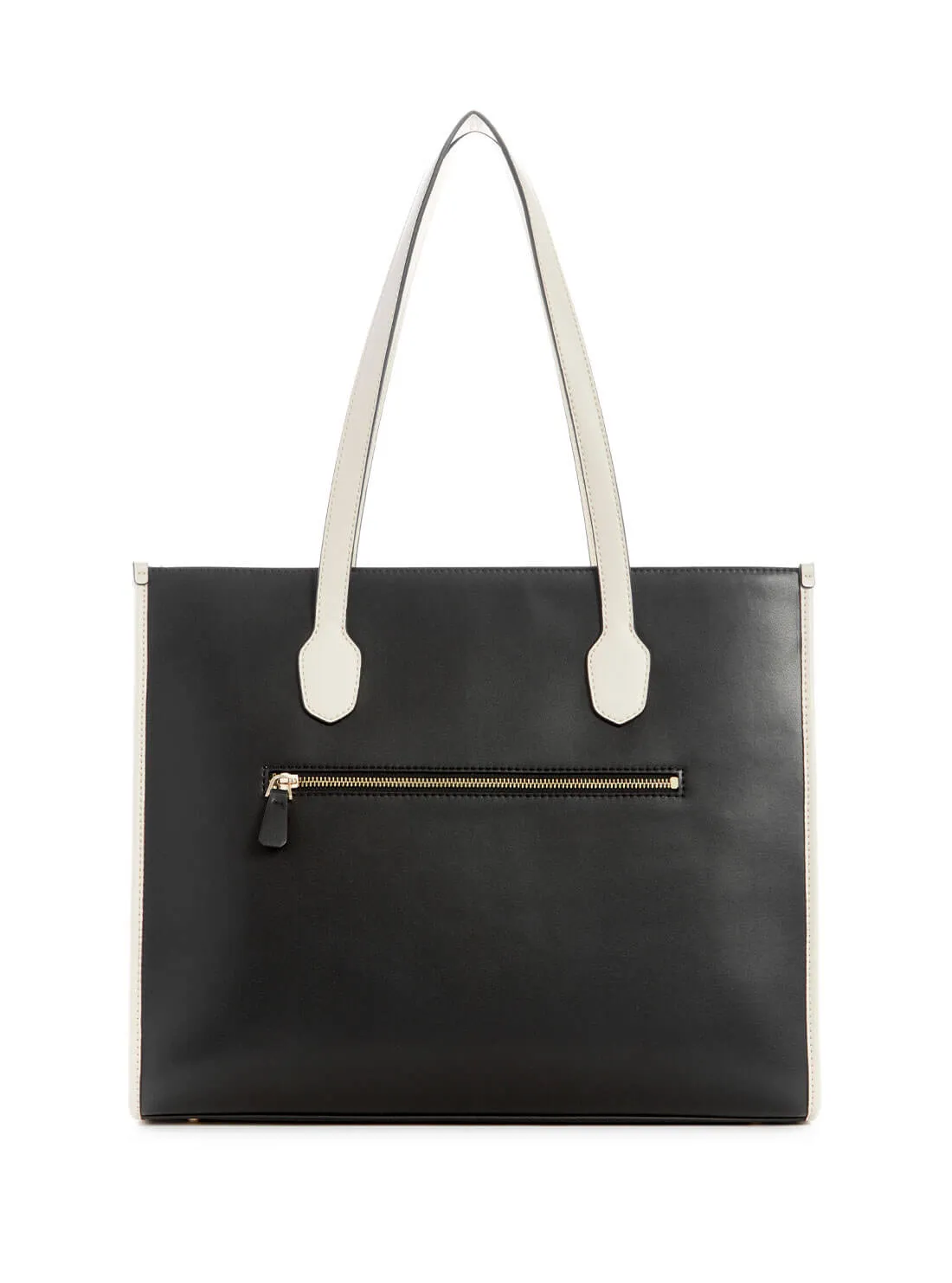 Black and White Logo Silvana Tote Bag