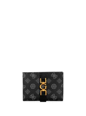 Black Briana Logo Organiser Wallet