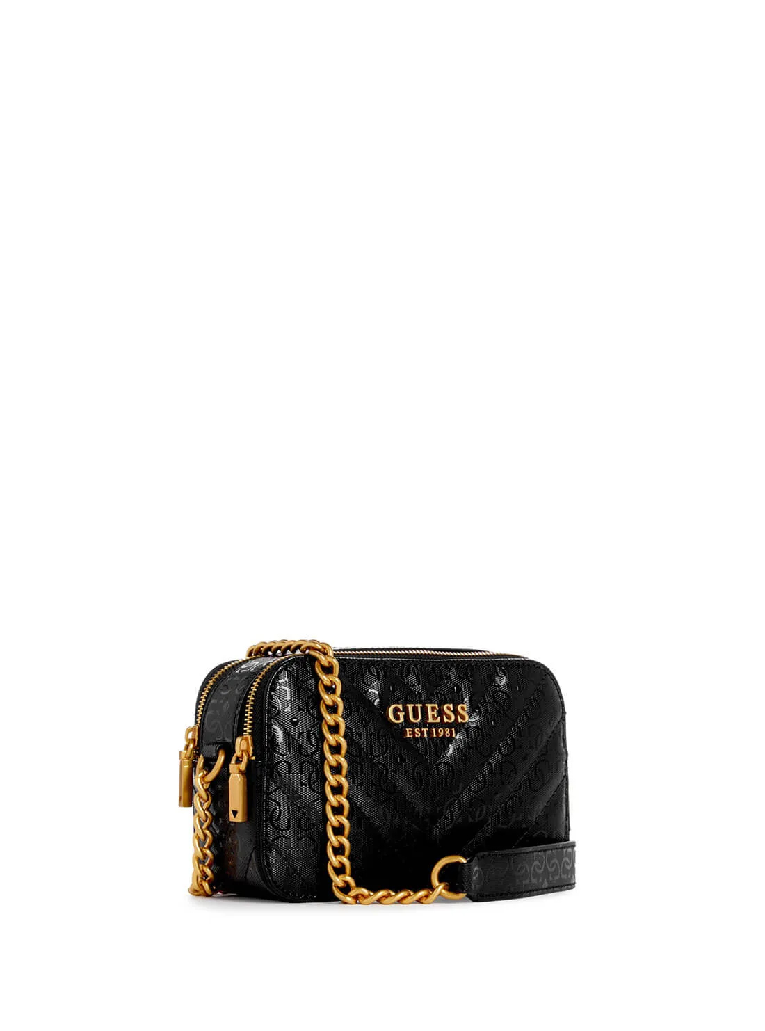 Black Jania Logo Crossbody Bag