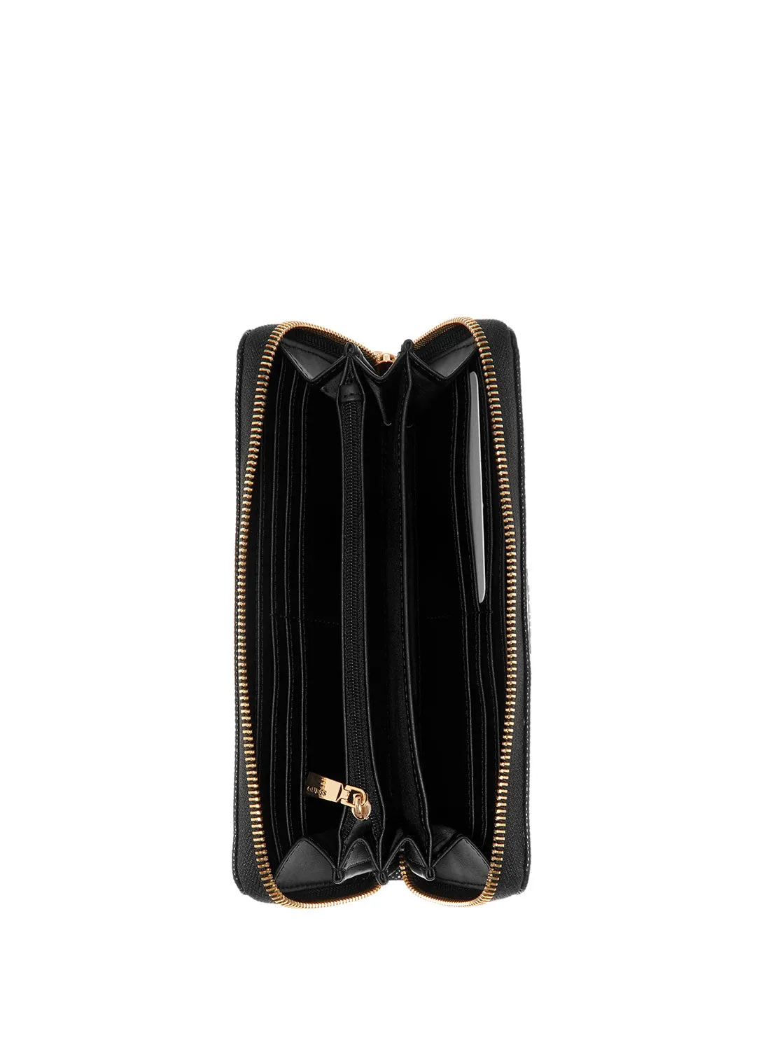 Black Laurel Croco Large Wallet