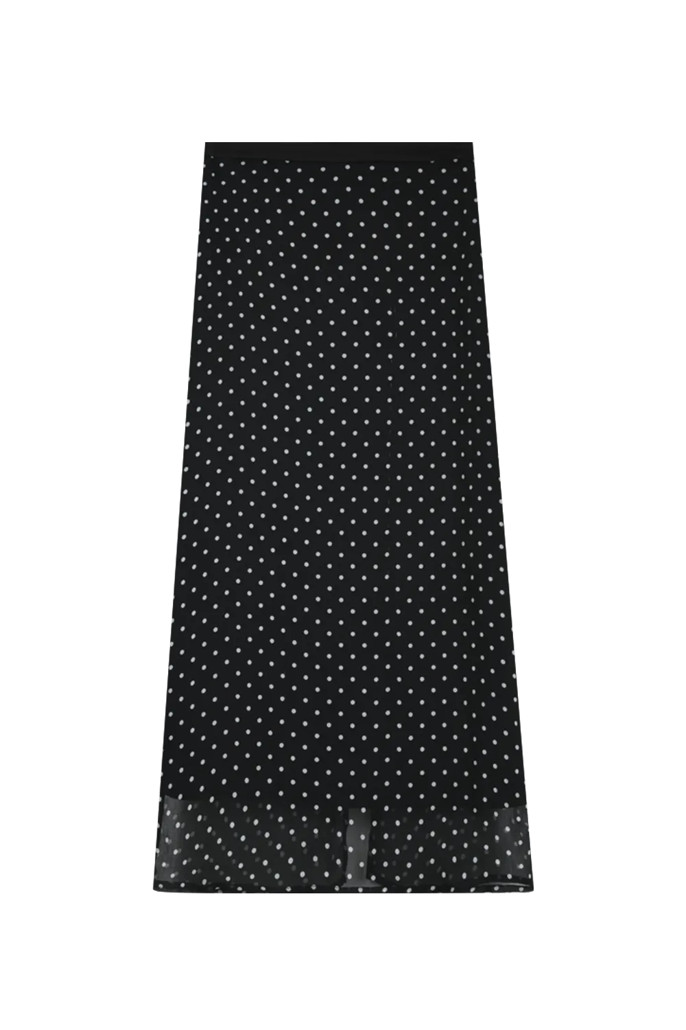 Black Polka Dot Skirt for Women