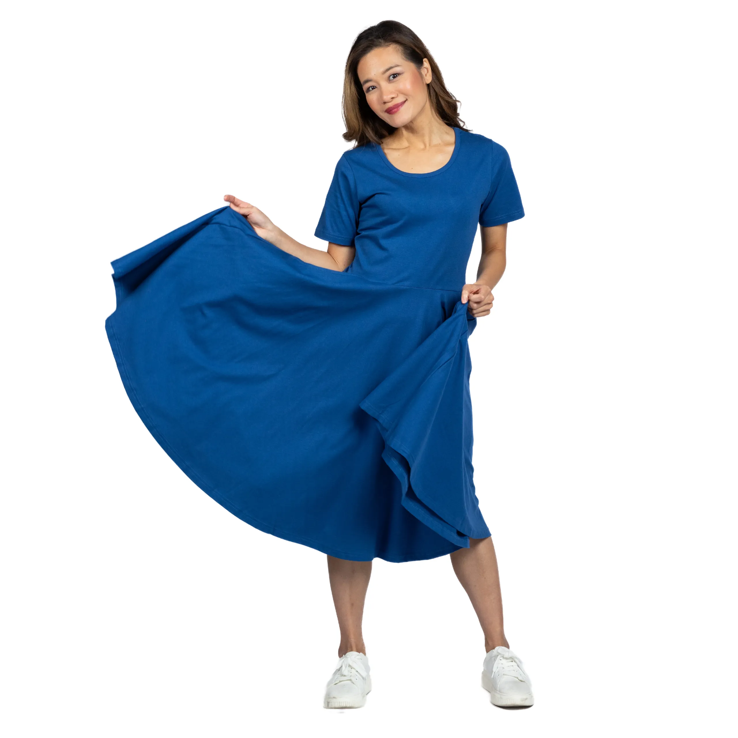 Blue Full Twirl Dress