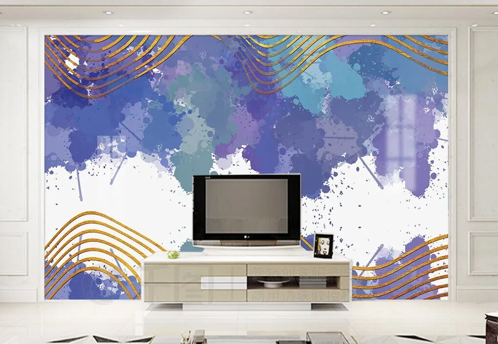 Bright wallpaper, abstract peel and stick wallpaper, art deco wall mural photography, wall decoration covering,  colorful wall decals