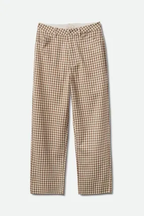 BRIXTON Women's Thurston Pant Twig/Whitecap