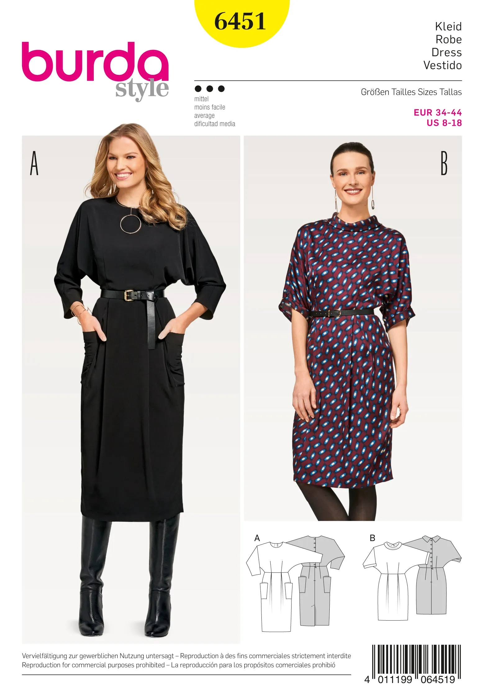 Burda Dresses 6451