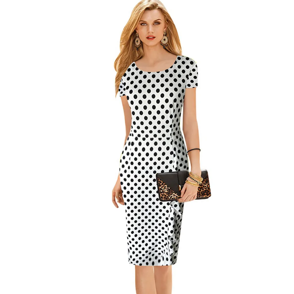 Call Me Maybe Satin Polka Dot Midi Dress