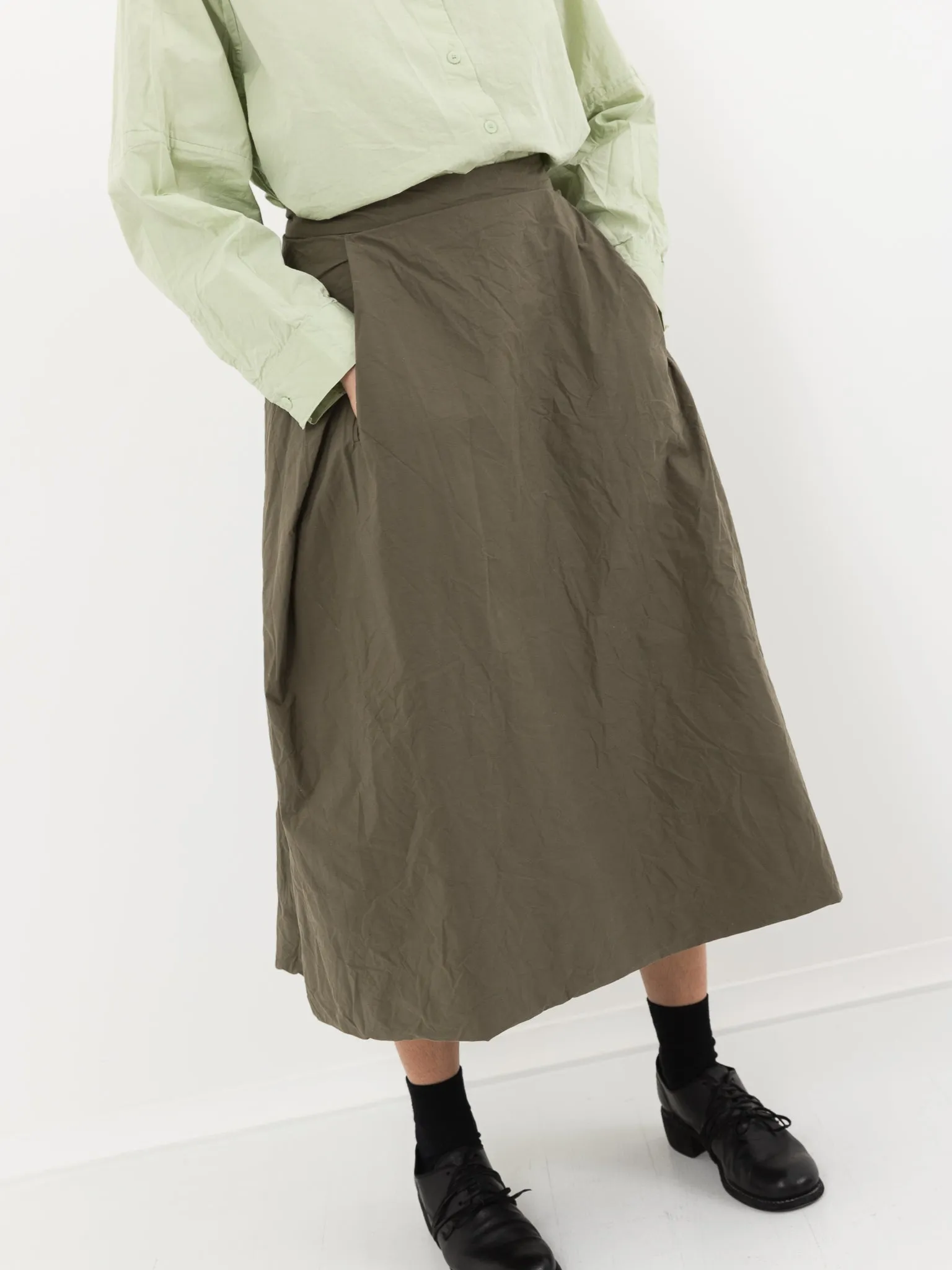 Casey Casey Moon Skirt, Olive