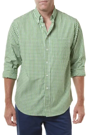 Chase Shirt Wide Gingham Green Grass