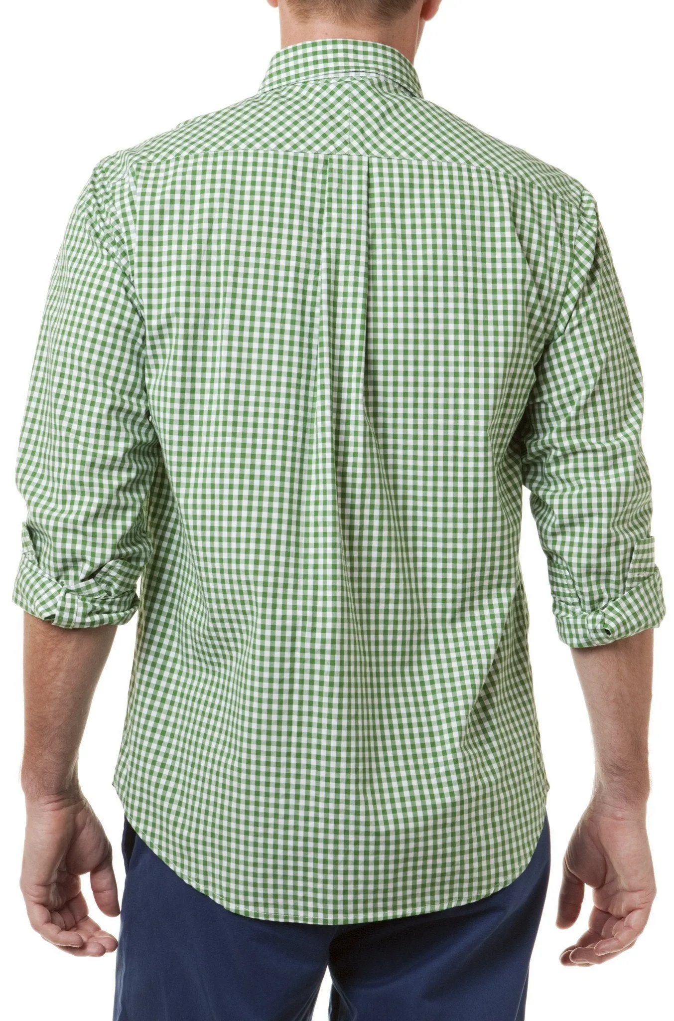 Chase Shirt Wide Gingham Green Grass