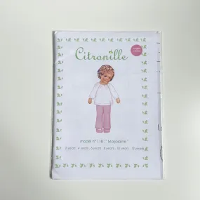 Citronille Patterns : Marjorlaine Child's Pajamas