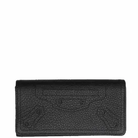 City Blackout Wallet Flap, Black/Silver