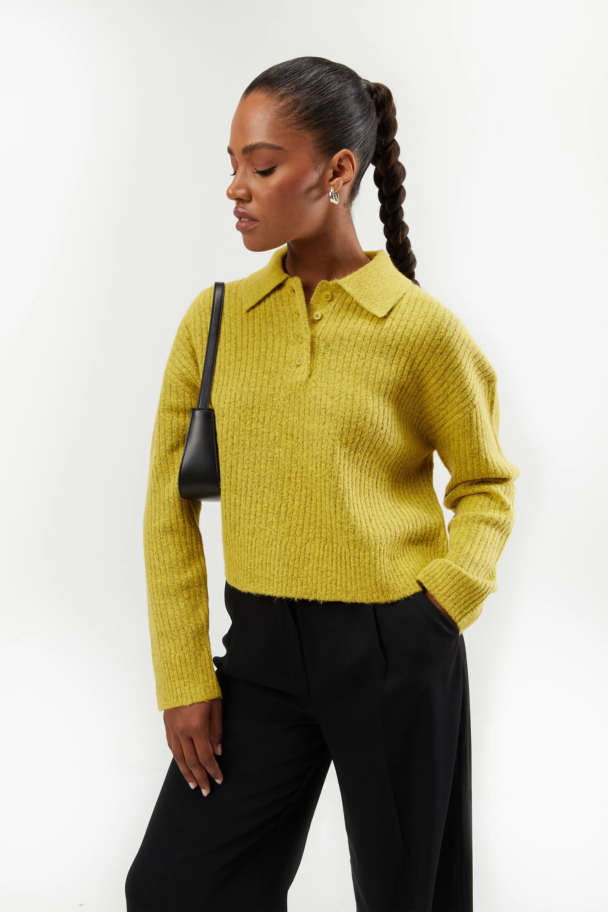 COLLARED POLO SWEATER