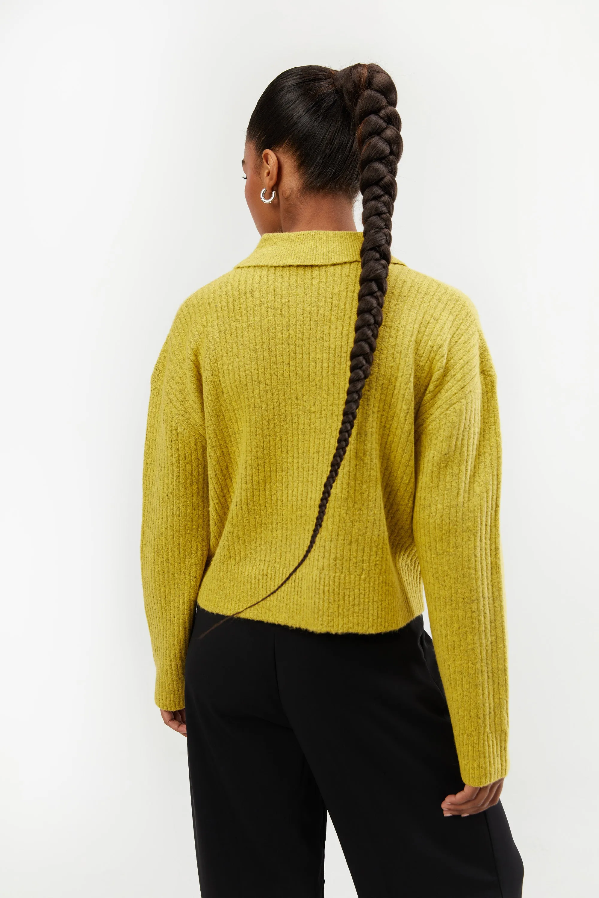 COLLARED POLO SWEATER