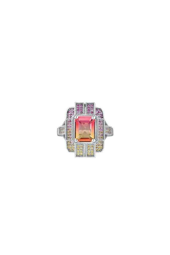 Colorful Goodtrip Collection Art Deco Ring