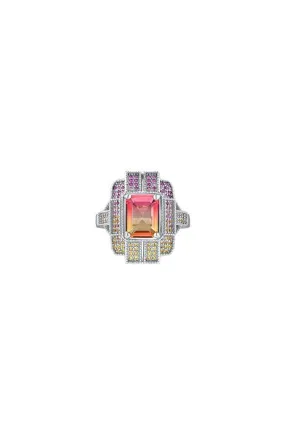 Colorful Goodtrip Collection Art Deco Ring