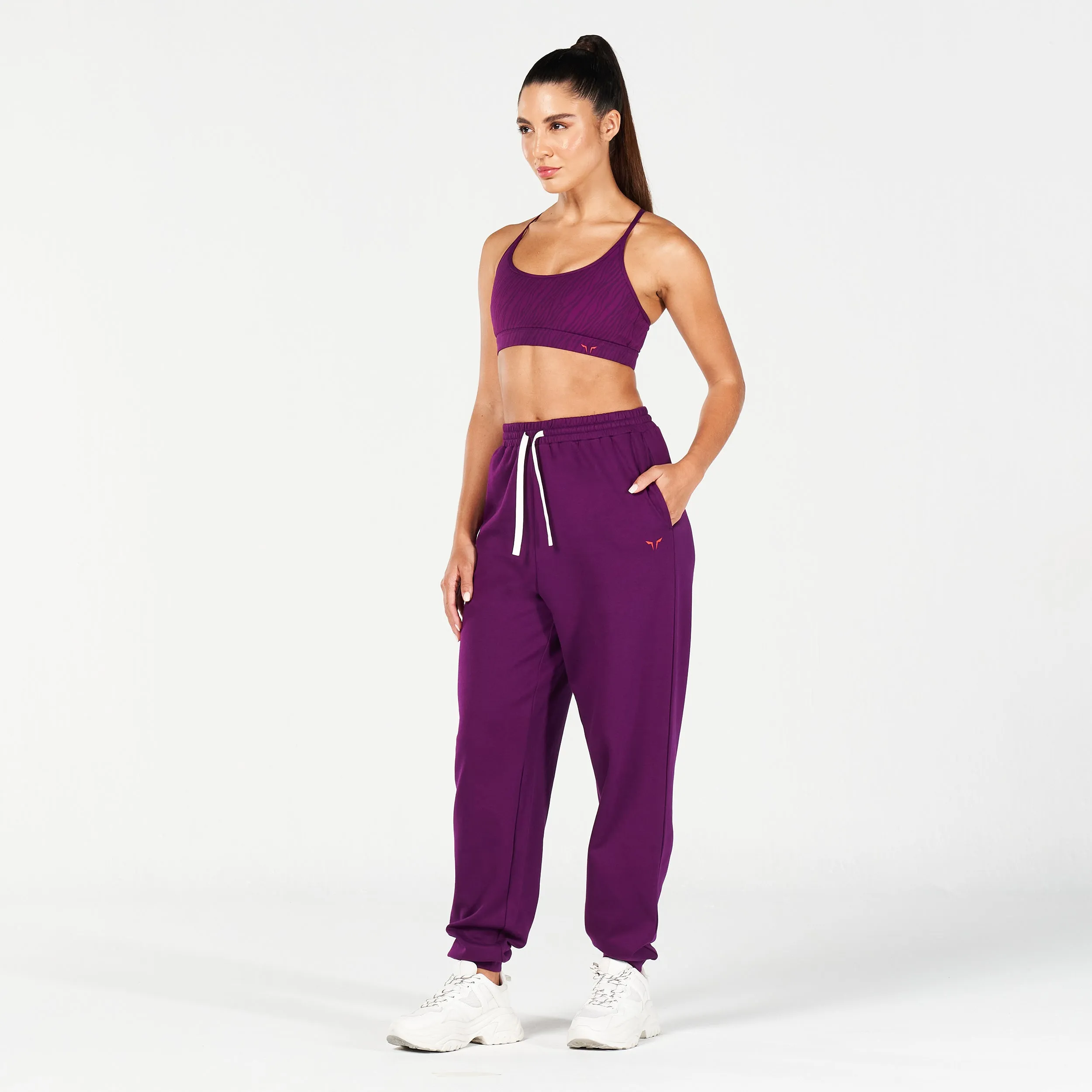 Core Oversized Sweatpants - Dark Purple