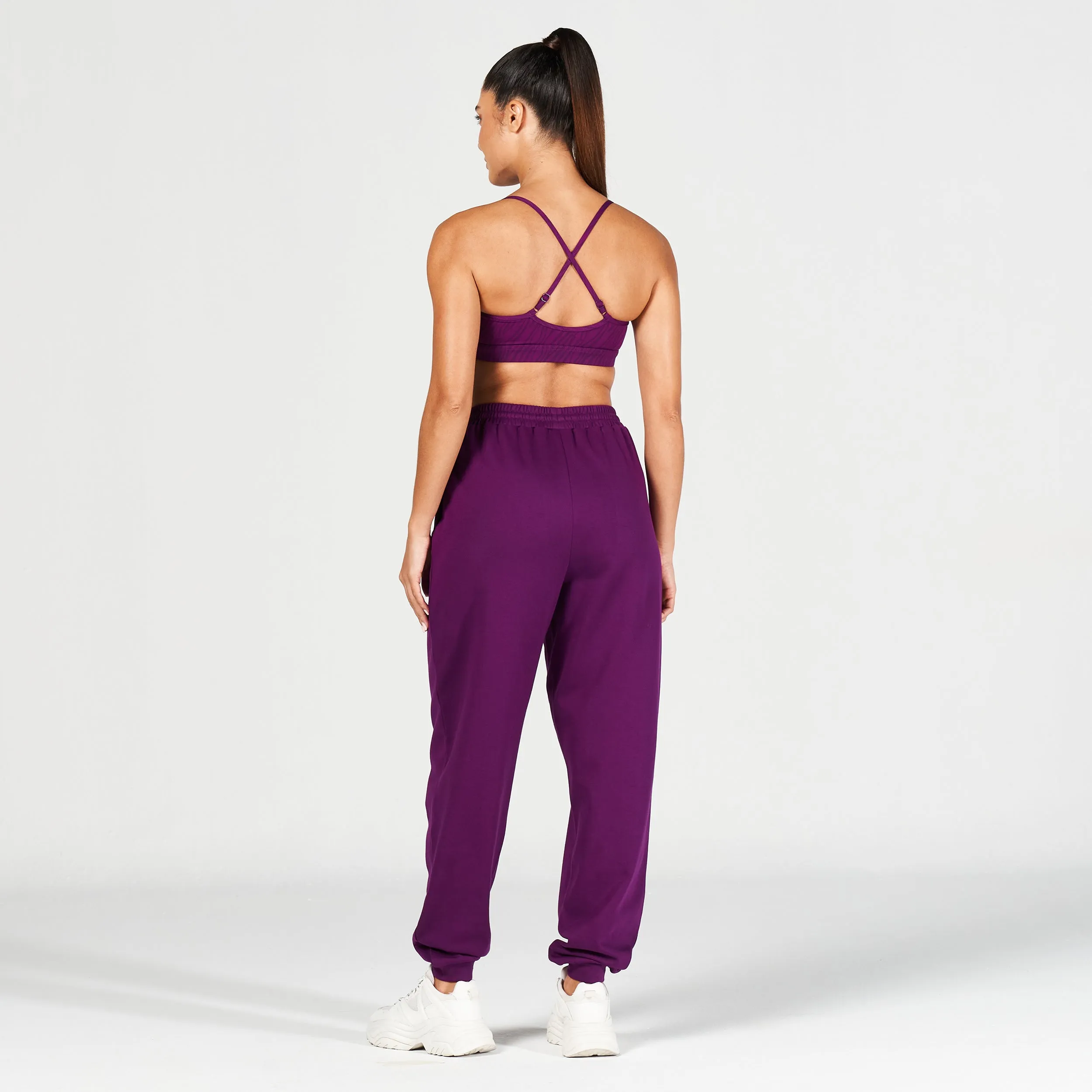 Core Oversized Sweatpants - Dark Purple