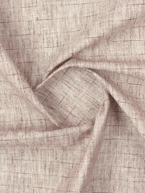 Cotton Rich Striped Shirt Fabric Light Brown Galaxy Art