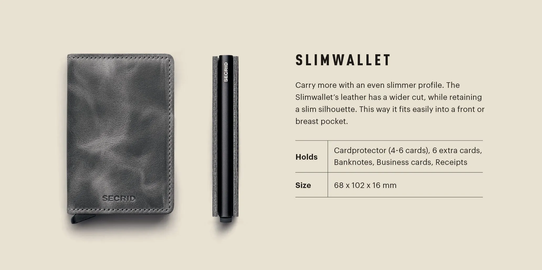 Crisple Leather Slimwallet